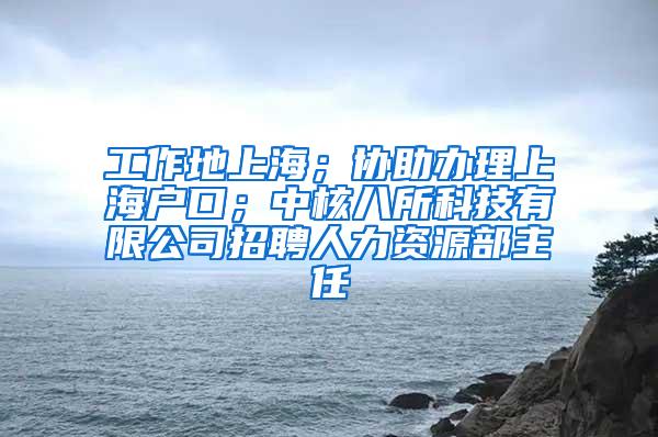 工作地上海；协助办理上海户口；中核八所科技有限公司招聘人力资源部主任