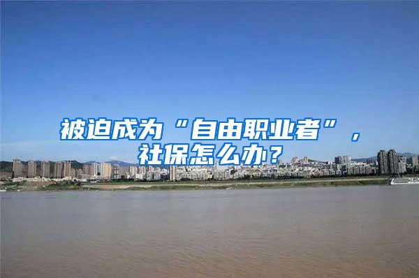 被迫成为“自由职业者”，社保怎么办？