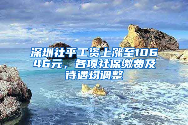 深圳社平工资上涨至10646元，各项社保缴费及待遇均调整