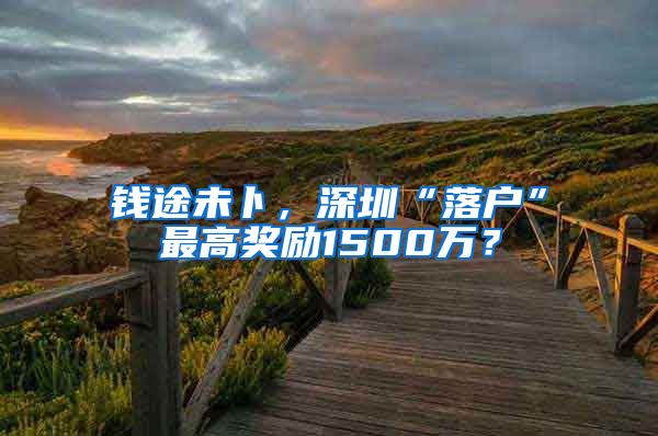 钱途未卜，深圳“落户”最高奖励1500万？