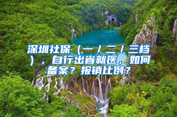 深圳社保（一／二／三档），自行出省就医，如何备案？报销比例？