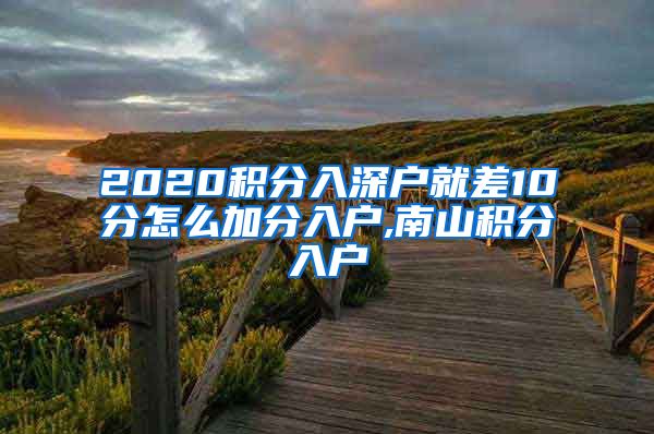 2020积分入深户就差10分怎么加分入户,南山积分入户