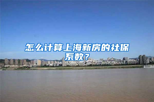 怎么计算上海新房的社保系数？