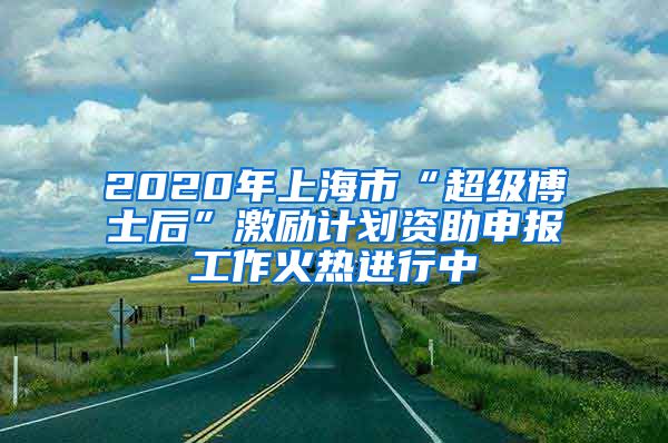 2020年上海市“超级博士后”激励计划资助申报工作火热进行中