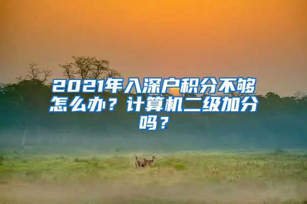 2021年入深户积分不够怎么办？计算机二级加分吗？