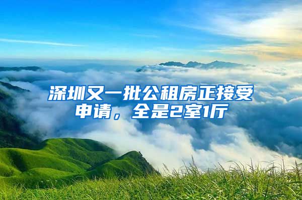 深圳又一批公租房正接受申请，全是2室1厅