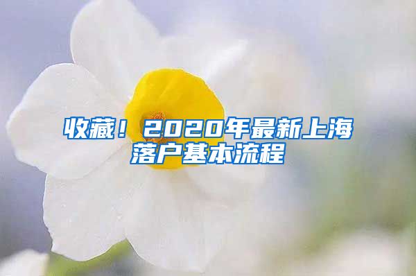 收藏！2020年最新上海落户基本流程