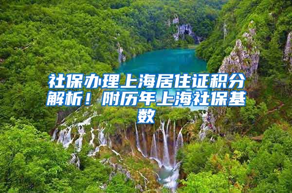 社保办理上海居住证积分解析！附历年上海社保基数