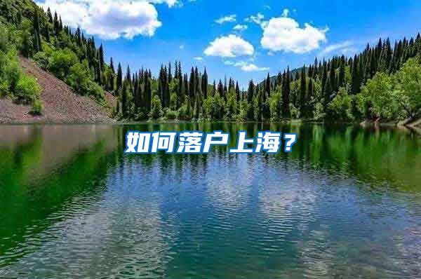 如何落户上海？