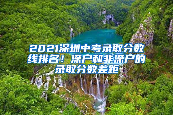 2021深圳中考录取分数线排名！深户和非深户的录取分数差距