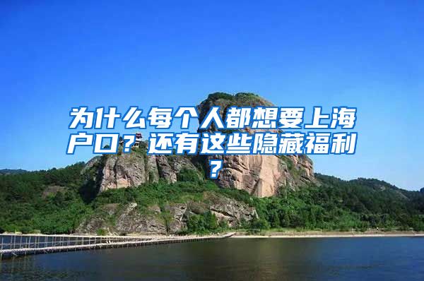 为什么每个人都想要上海户口？还有这些隐藏福利？