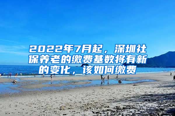 2022年7月起，深圳社保养老的缴费基数将有新的变化，该如何缴费