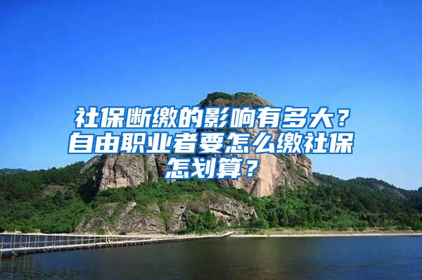 社保断缴的影响有多大？自由职业者要怎么缴社保怎划算？