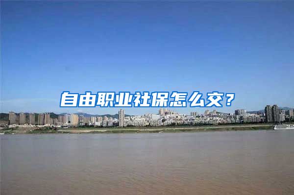 自由职业社保怎么交？