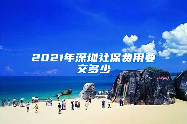 2021年深圳社保费用要交多少