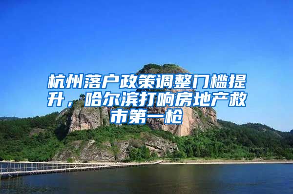 杭州落户政策调整门槛提升，哈尔滨打响房地产救市第一枪